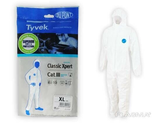 Coverall Disposable TYVEK Xpert /Одноразовые комбенизоны Tайвэк Эксперт